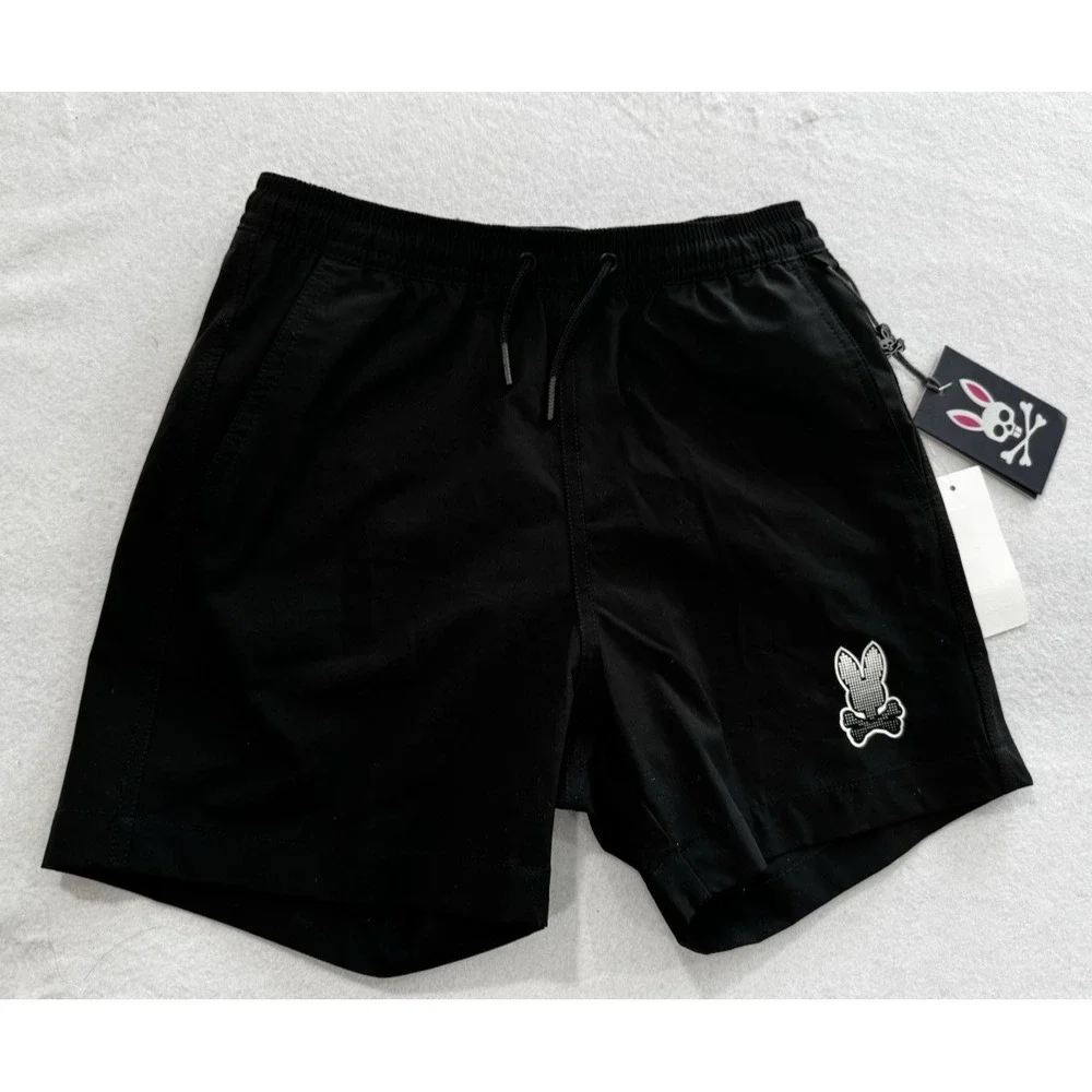 Psycho Bunny Boys Hydrochromic‎ Swim Shorts Black Size 7 / 8 NEW